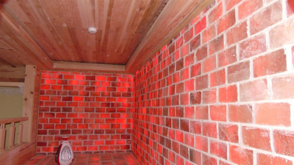 một số mẫu vách đá muối được thi công hoàn chỉnh