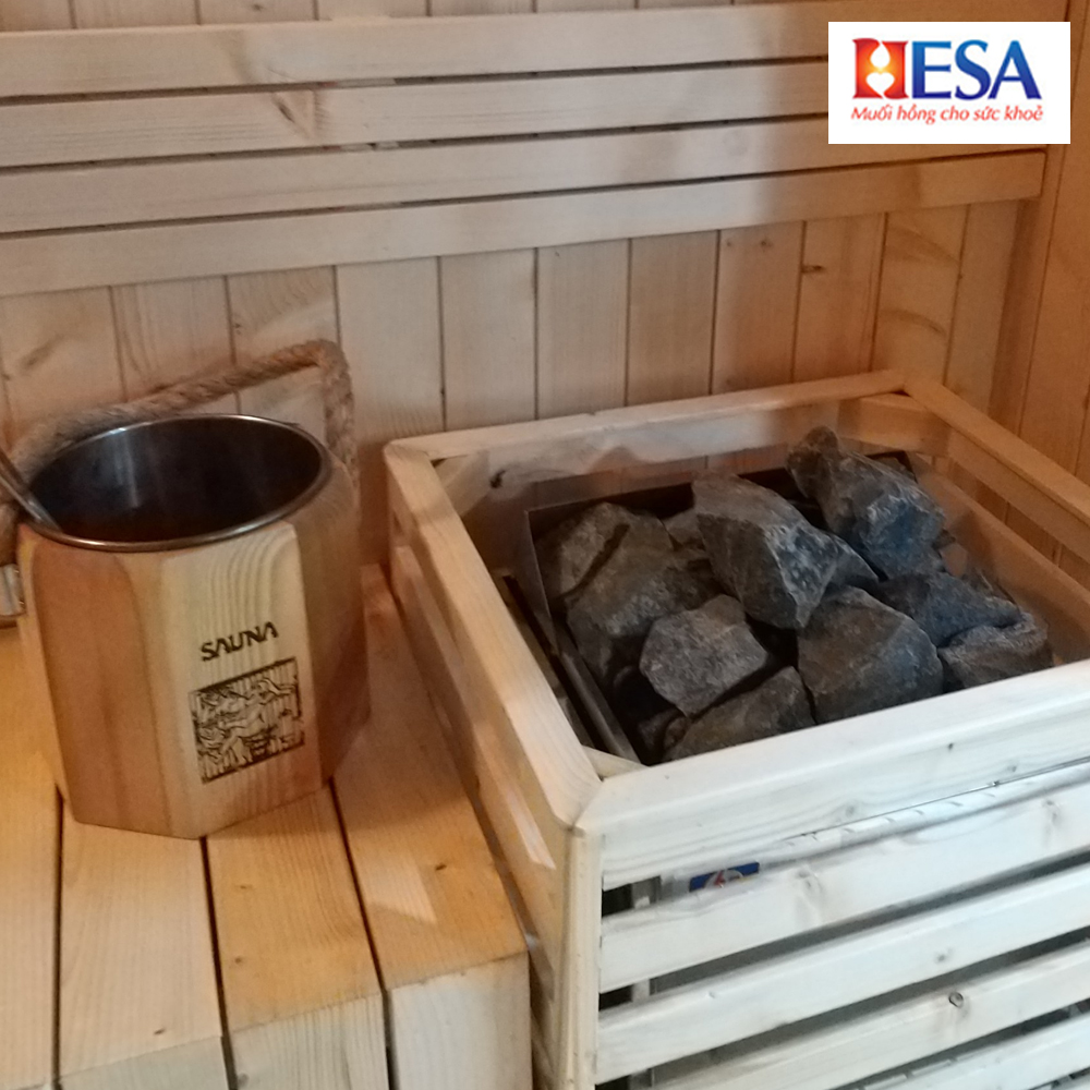 Đá Tạo Nhiệt Hesa Phụ Kiện Phòng Xông Hơi Khô Sauna Hộp 17kg