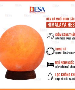 Đèn Đá Muối Hình Quả Cầu Himlaya