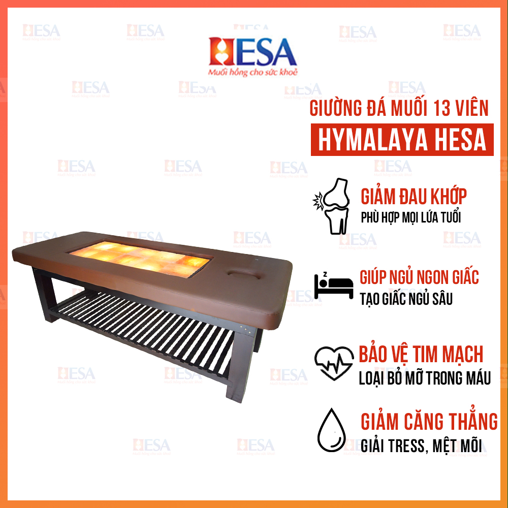 Giường Đá Muối Himalay 13 Viên Cao Cấp