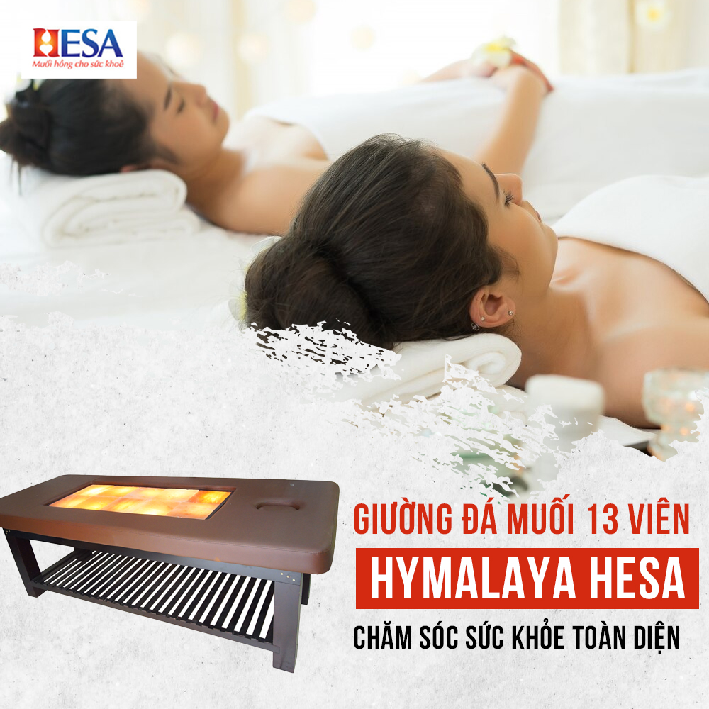 Giường Đá Muối Himalay 13 Viên Cao Cấp - Ảnh 2