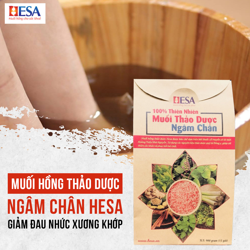 Muối Hồng Himalaya Thảo Dược Ngâm Chân Hesa - Ảnh 2